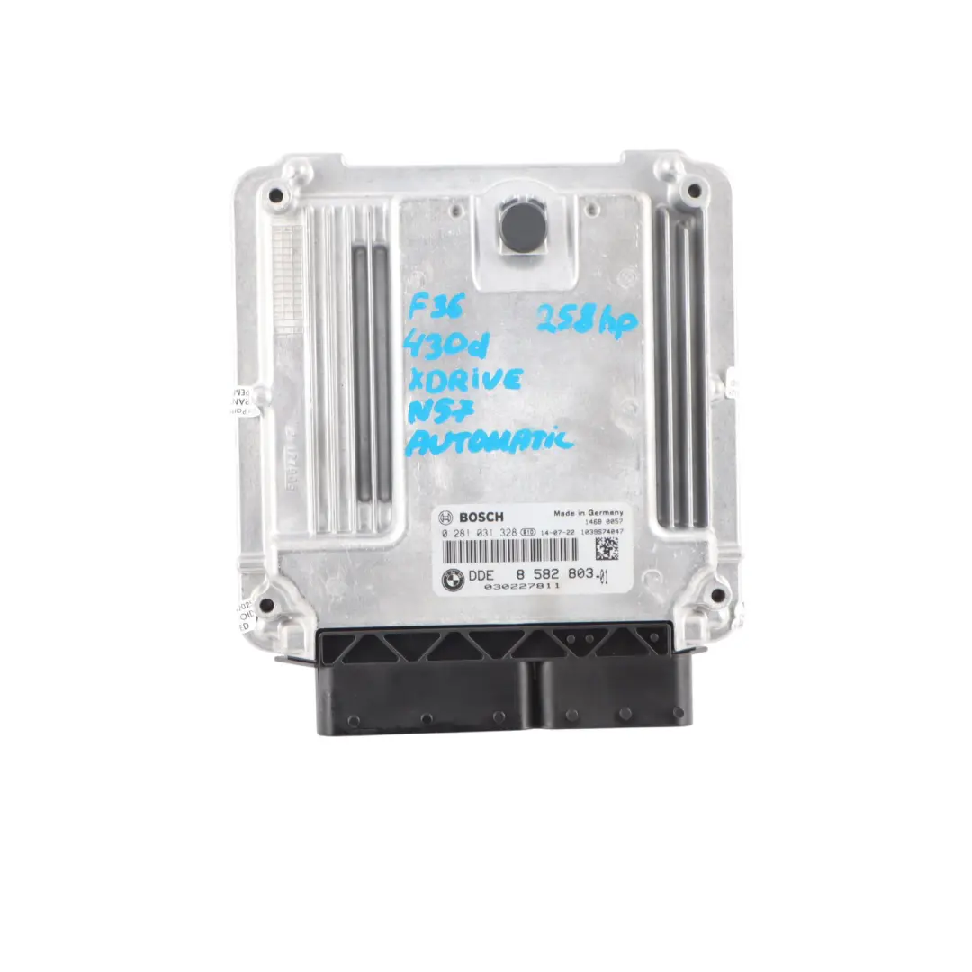BMW F36 430dX N57N 258HP Engine ECU DDE Kit FEM + Key Automatic - SKU 8582803-2 - Part number 8582803