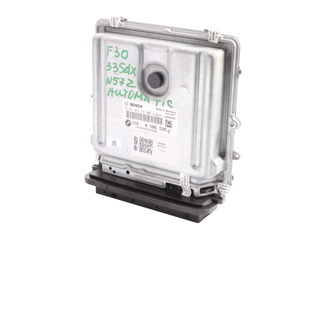 335Dx 435Dx 535Dx N57Z 313HP Unité Contrôle ECU DME pour BMW F10 F30 F32 LCI à propos du numéro de pièce 8586536 BMW F10 F30 F32 LCI 335Dx 435Dx 535Dx N57Z 313HP Unité Contrôle ECU DME - SKU 8586536 - Numéro de pièce 8586536
