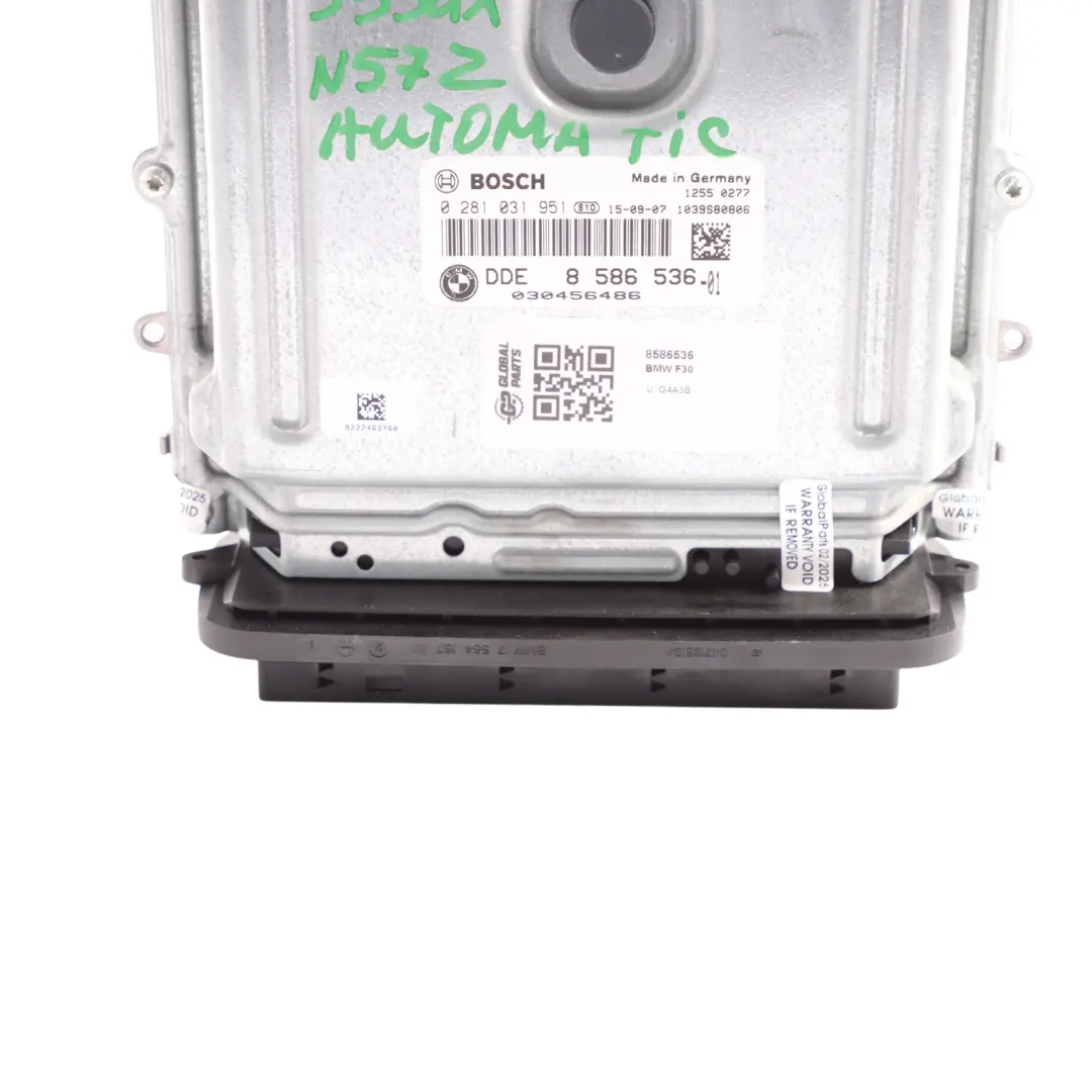 335Dx 435Dx 535Dx N57Z 313HP Unità Controllo ECU DME per BMW F10 F30 F32 LCI con numero di parte 8586536 BMW F10 F30 F32 LCI 335Dx 435Dx 535Dx N57Z 313HP Unità Controllo ECU DME - SKU 8586536 - Numero di parte 8586536