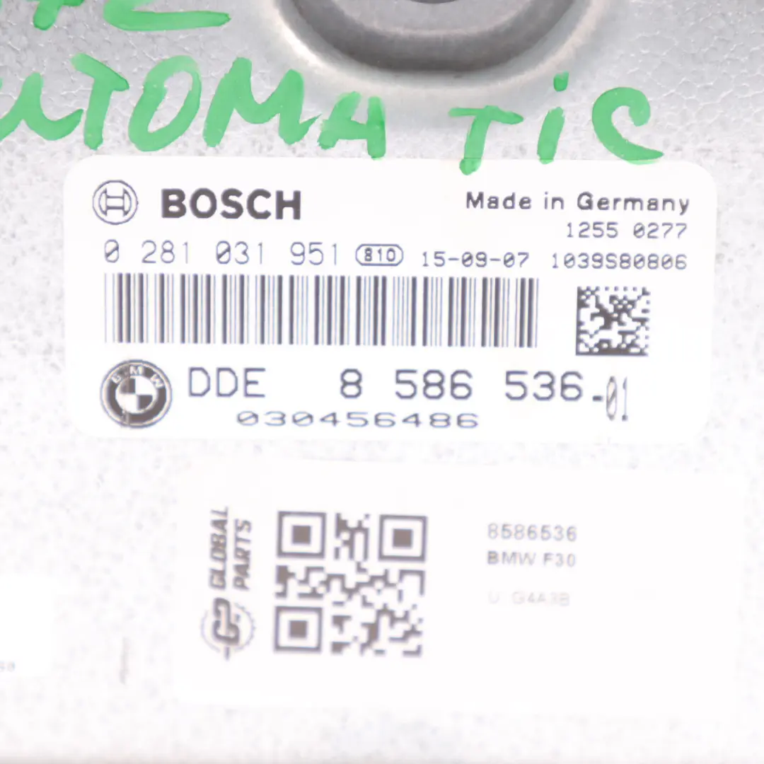 BMW F10 F30 F32 LCI 335Dx 435Dx 535Dx N57Z 313HP Steuergerät ECU DME - SKU 8586536 - Teilenummer 8586536