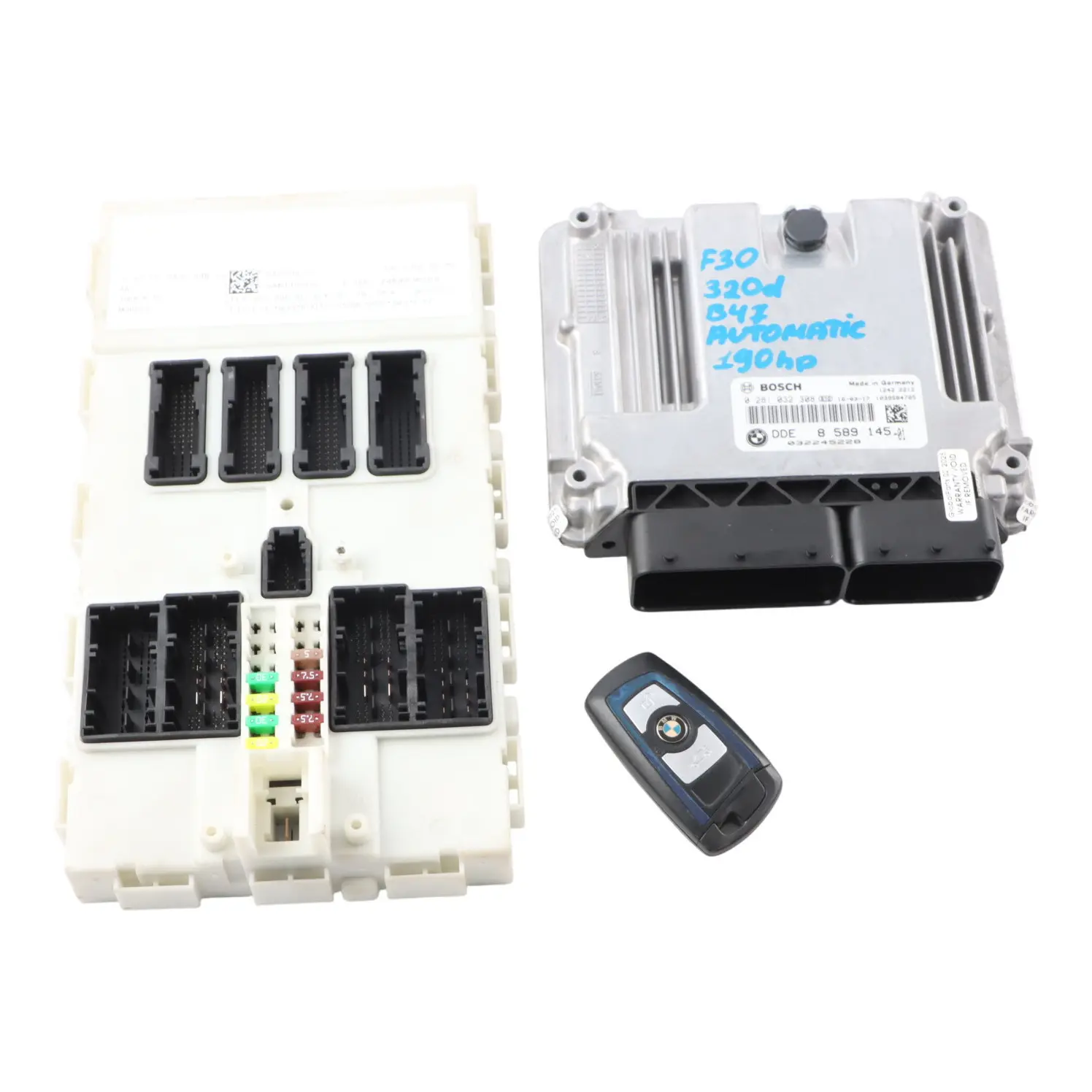 BMW F20 120d F30 LCI 320d B47 190HP Kit ECU Motor DDE 8589145 Llave FEM