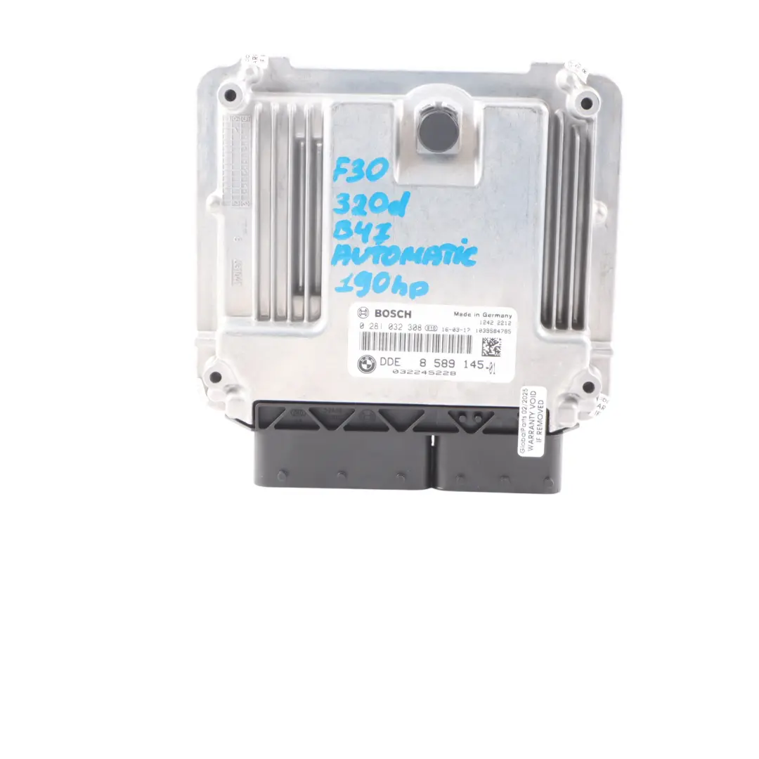 B47 190HP Kit ECU Motor DDE Llave FEM para BMW F20 120d F30 LCI 320d con número de pieza 8589145 BMW F20 120d F30 LCI 320d B47 190HP Kit ECU Motor DDE Llave FEM - SKU 8589145-12 - Número de pieza 8589145