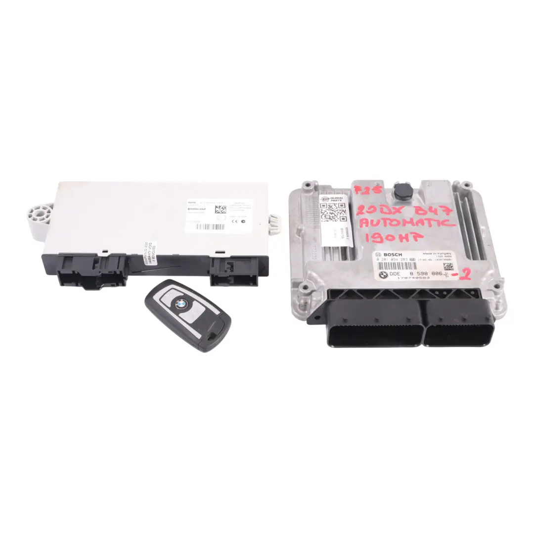 BMW X3 F25 20Dx Diesel B47 190HP Engine Module ECU Kit DDE Key CAS4 - SKU 8598806-2 - Numéro de pièce 8598806