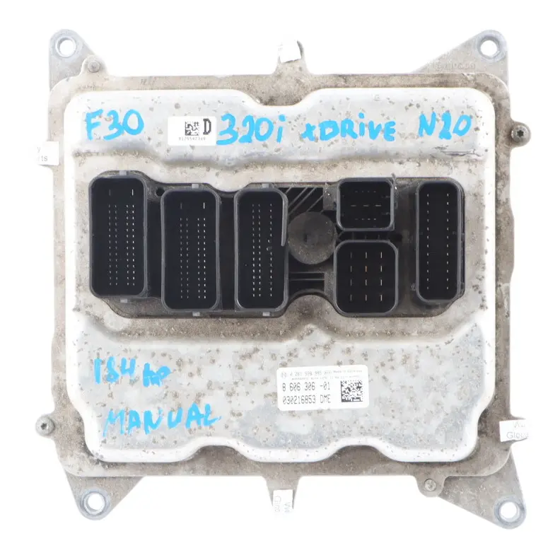 320iX xDrive 184HP N20 Engine Control Unit ECU DME Manual to BMW F30 with Part number 8606306 BMW F30 320iX xDrive 184HP N20 Engine Control Unit ECU DME Manual - SKU 8606306-5 - Part number 8606306