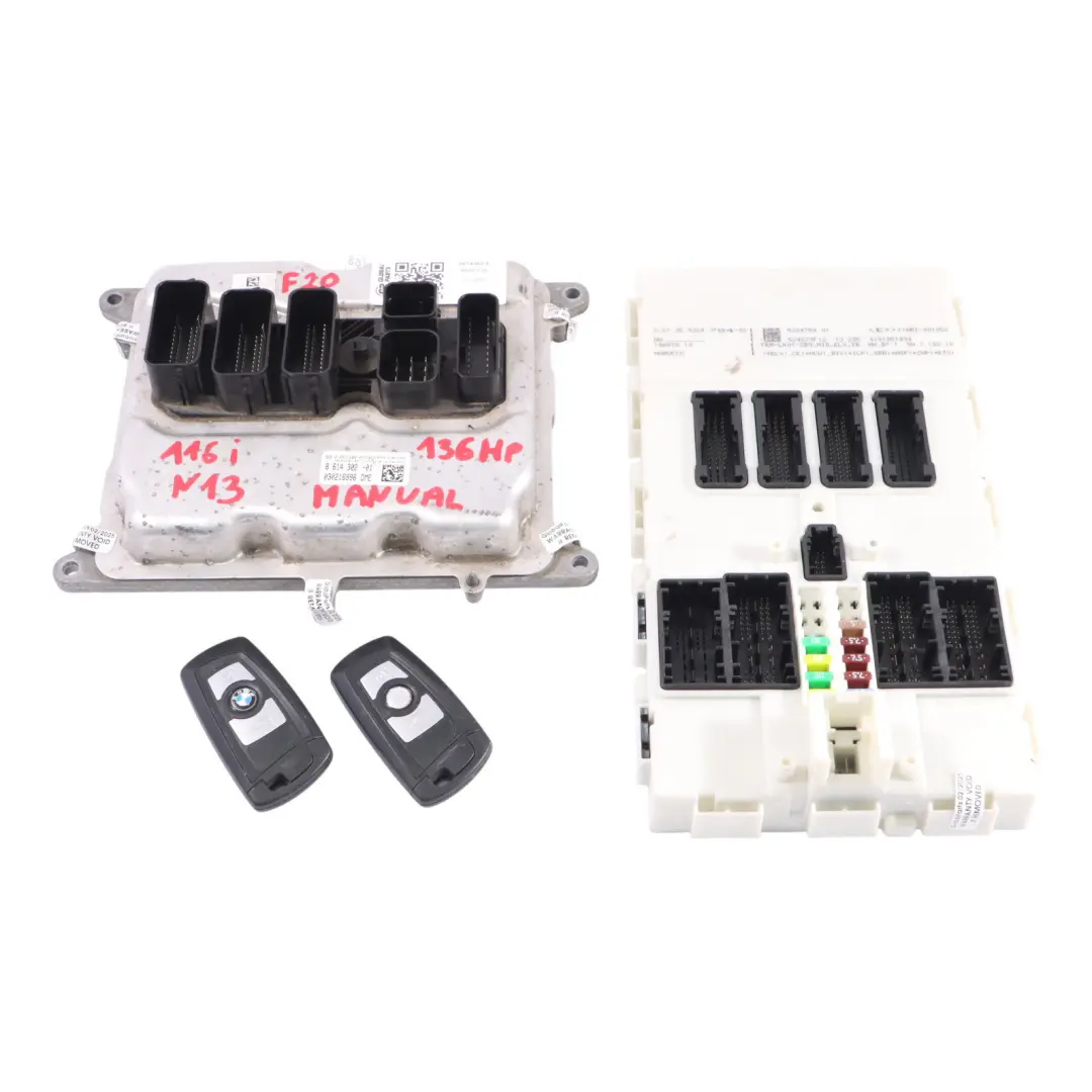 136HP Engine ECU KIT DME + FEM + 2 Keys to BMW F20 F30 116i 316i N13 with Part number 8614302 BMW F20 F30 116i 316i N13 136HP Engine ECU KIT DME + FEM + 2 Keys - SKU 8614302-5 - Part number 8614302
