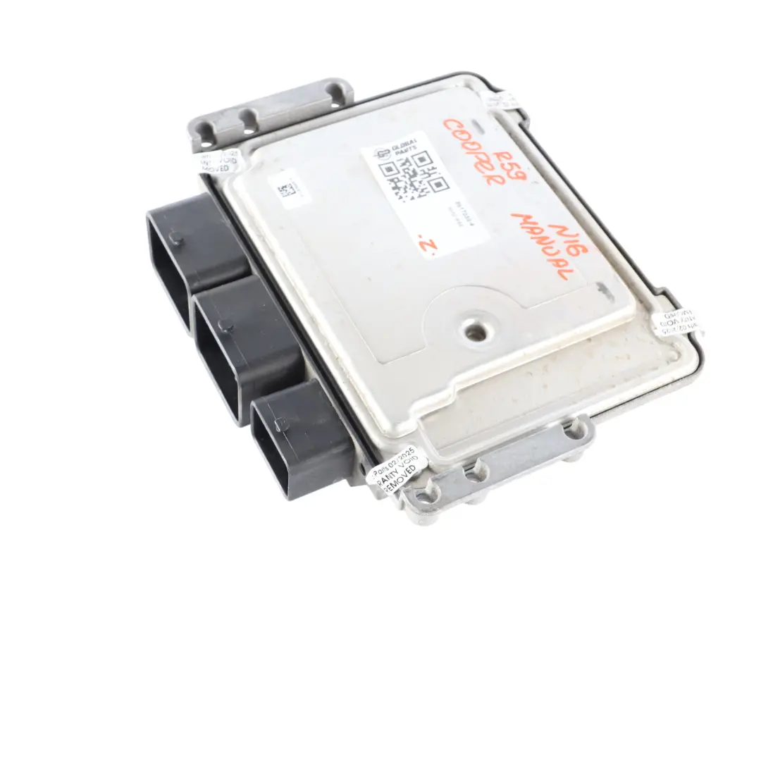 122HP Motor ECU DME Manual para Mini Cooper R56 LCI R58 R59 N16 1.6 con número de pieza 8617050 Mini Cooper R56 LCI R58 R59 N16 1.6 122HP Motor ECU DME Manual - SKU 8617050-4 - Número de pieza 8617050
