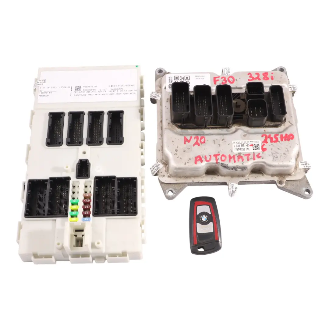 BMW F30 328i F32 428i N20 245HP Engine Unit ECU Kit DME Key + FEM - SKU 8639595-6 - Part number 8639595
