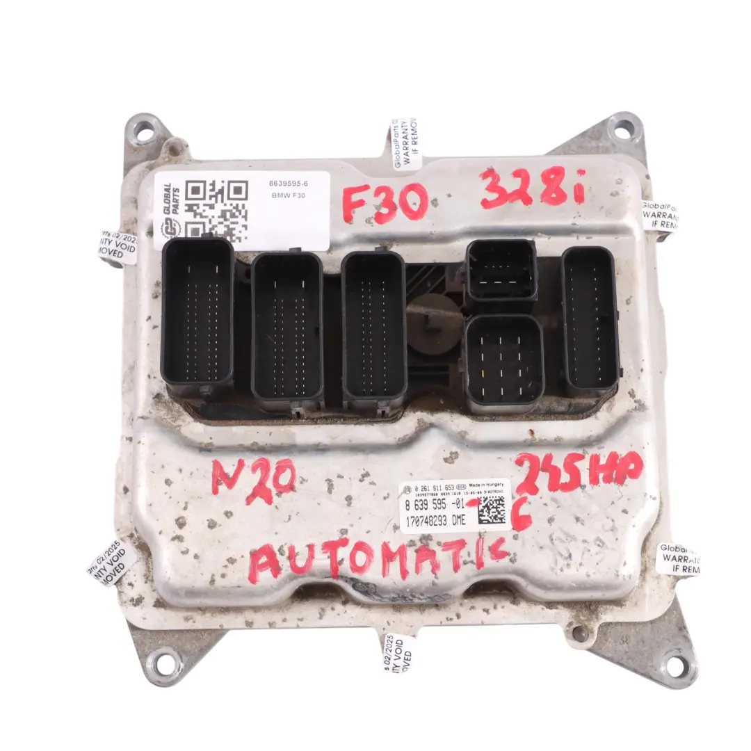 BMW F30 328I F32 428I N20 245HP Unidad De Motor ECU Kit DME Clave + FEM - SKU 8639595-6 - Número de pieza 8639595