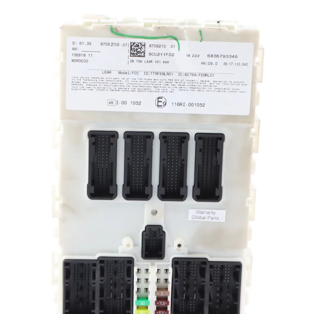 BMW F30 F35 F35 LCI Módulo De Confort BCM Para Control De Carrocería BCM - SKU 8709210-1 - Número de pieza 8709210