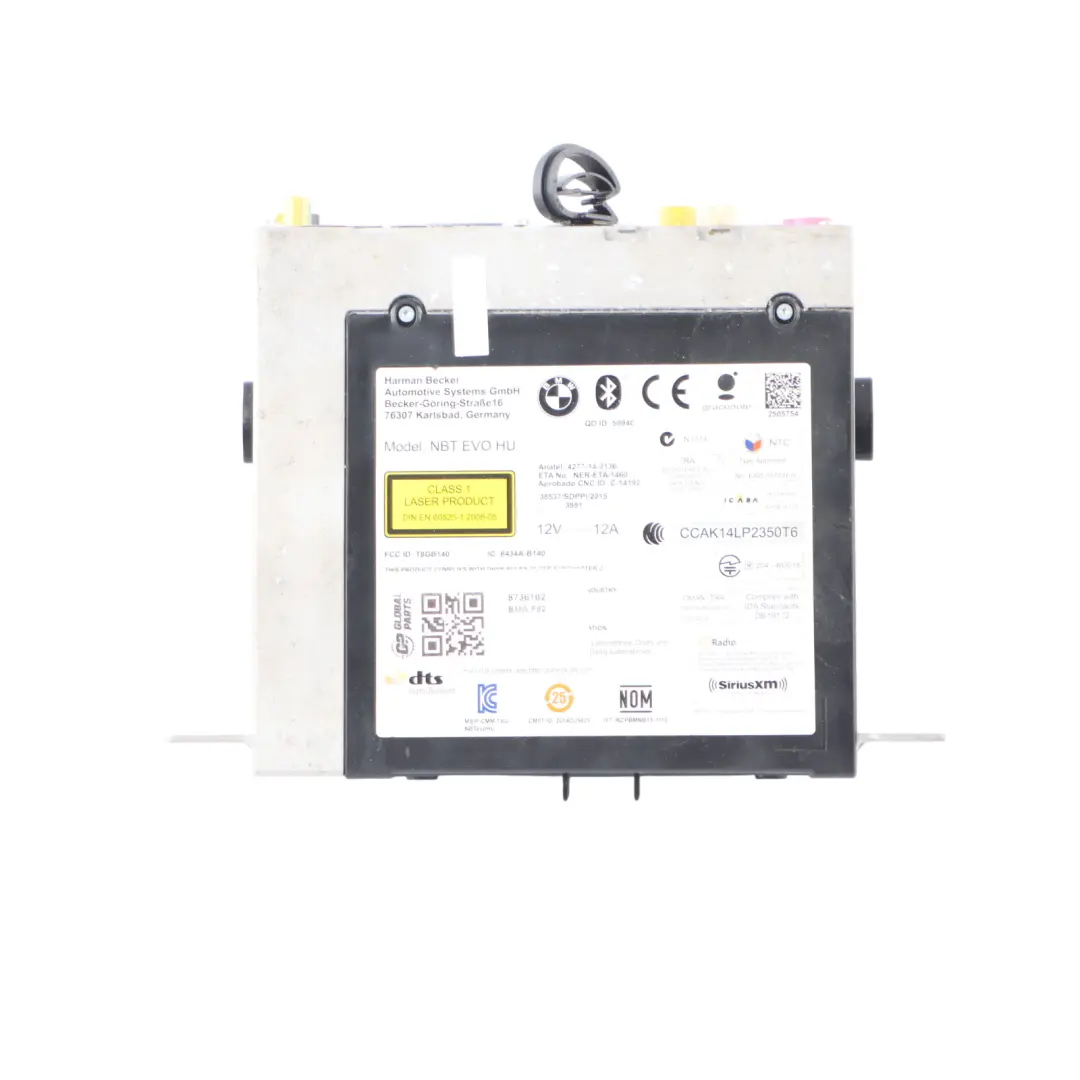 BMW F20 F21 F22 F30 F31 F82 Unidad Principal Sat Radio Media Navigation - SKU 8736162 - Número de pieza 8736162