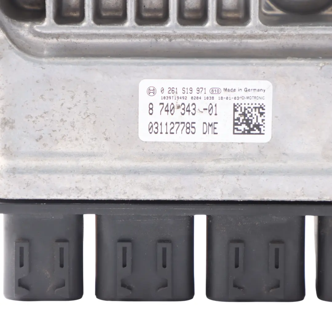 184HP Engine Control Unit ECU DME to BMW F20 F30 F32 LCI 120i 320i 420i B48 with Part number 8740343 BMW F20 F30 F32 LCI 120i 320i 420i B48 184HP Engine Control Unit ECU DME - SKU 8740343-3 - Part number 8740343