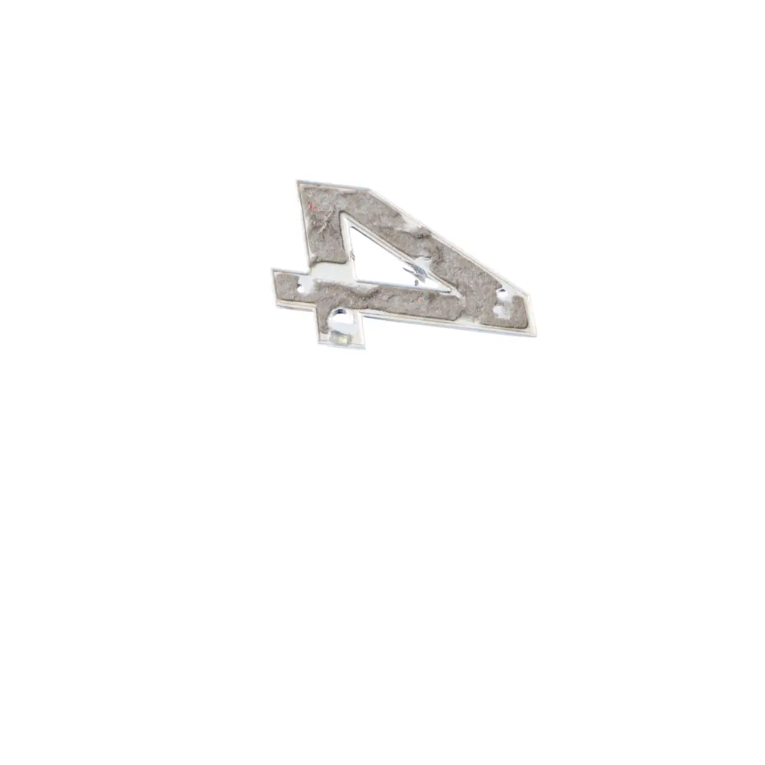 Audi RS4 B8 Rear Hatch Bootlid Emblem Tailgate Logo Badge Label Chrome - SKU 8D9853740 - Part number 8D9853740