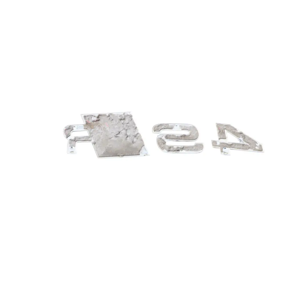 Audi RS4 B8 Rear Hatch Bootlid Emblem Tailgate Logo Badge Label Chrome - SKU 8D9853740 - Part number 8D9853740