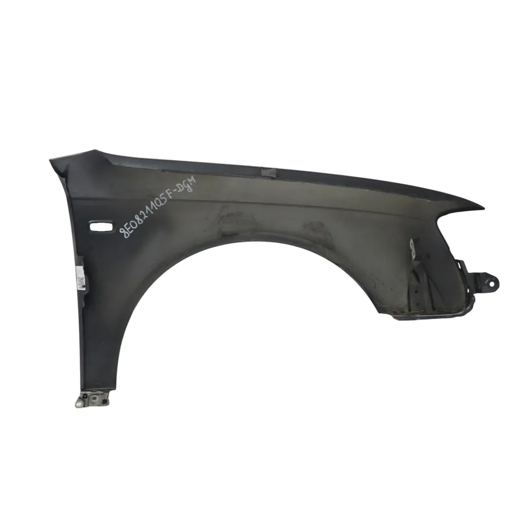 Audi A4 B7 Seitenteil Vorne Links Kotflügelabdeckung Dolphin Grey Grau - X7Z - SKU 8E0821105F-DGM - Teilenummer 8E0821105F
