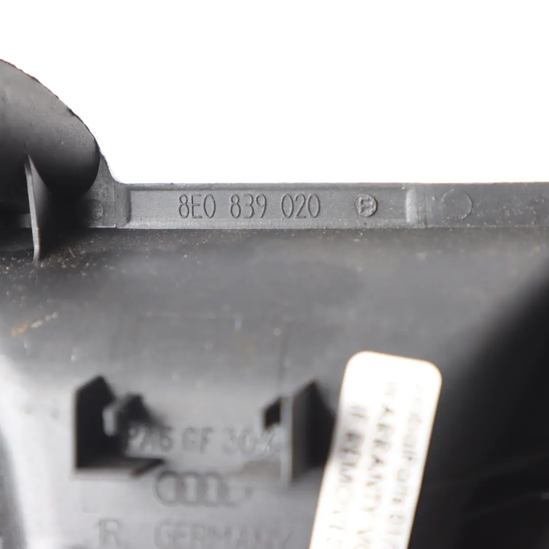 Door Interior Release Handle Right O/S Soul Black Audi A4 B7 Rear - SKU 8E0839020C - Part number 8E0839020C