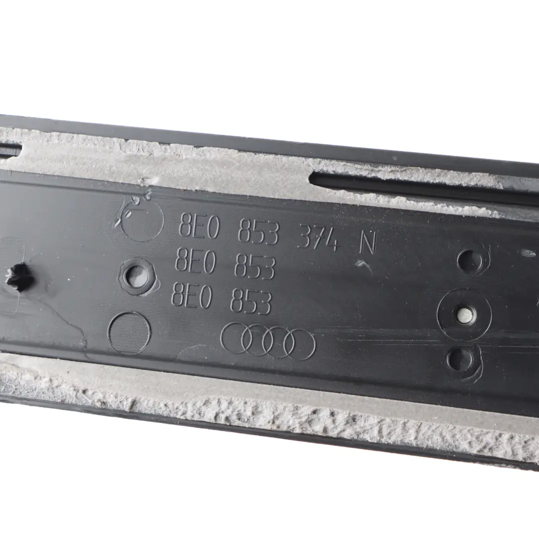 Front Door Sill Strip Entrance Trim Panel Cover Right O/S to Audi A4 B7 with Part number 8E0853374P Audi A4 B7 Front Door Sill Strip Entrance Trim Panel Cover Right O/S - SKU 8E0853374P - Part number 8E0853374P