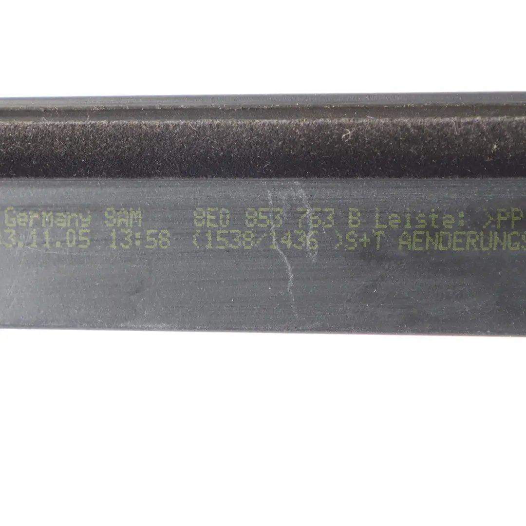 Audi A4 B7 Rear Door Outer Sill Weatherstrip Seal Gasket Left N/S - SKU 8E0853763G - Part number 8E0853763G