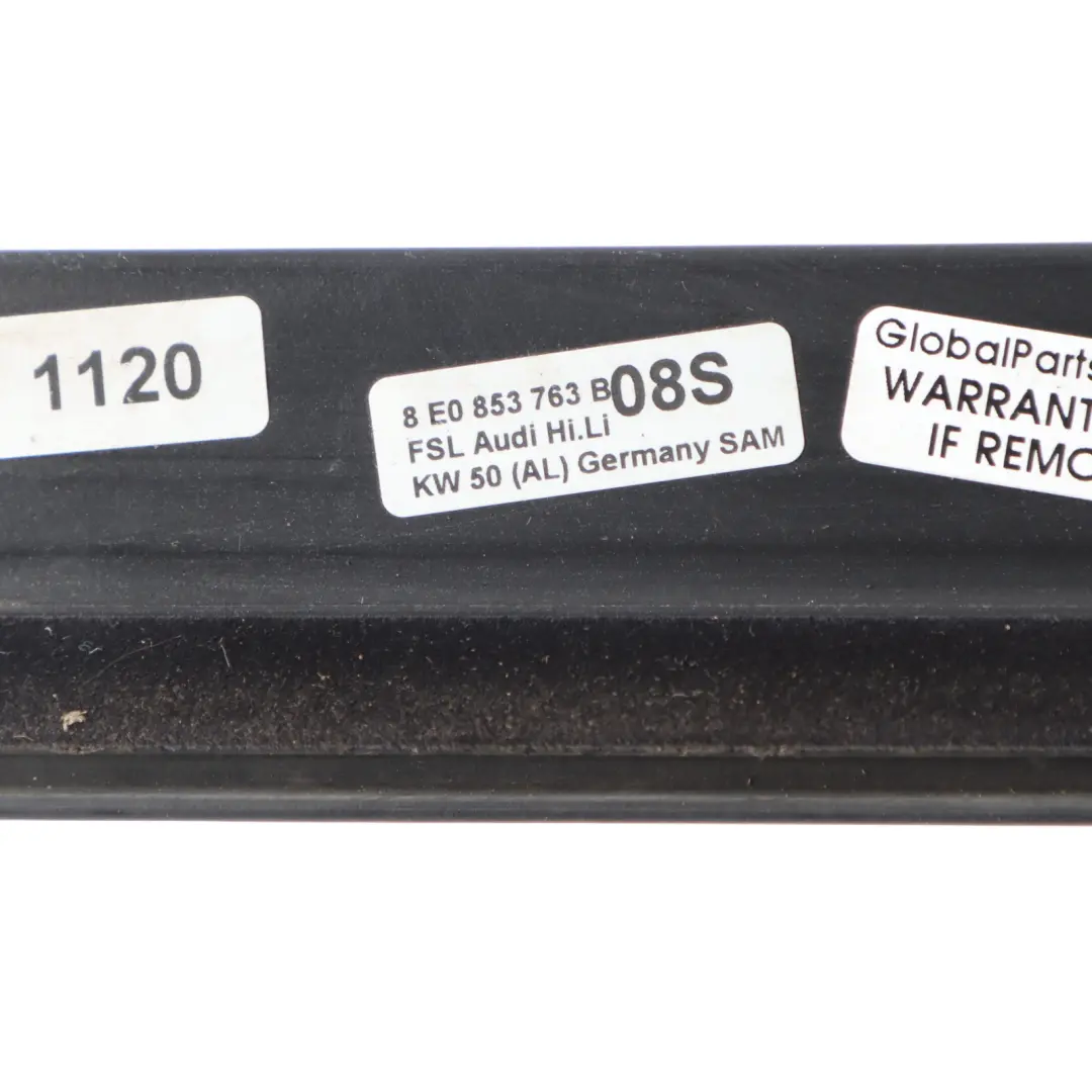 Door Outer Sill Weatherstrip Seal Gasket Left N/S to Audi A4 B7 Rear with Part number 8E0853763G Audi A4 B7 Rear Door Outer Sill Weatherstrip Seal Gasket Left N/S - SKU 8E0853763G - Part number 8E0853763G