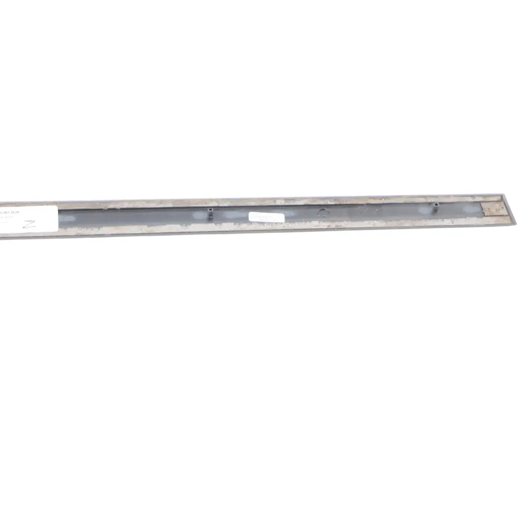 Door Strip S line Moulding Left N/S Dolphin Grey X7Z to Audi A4 B7 Rear with Part number 8E0853963 Audi A4 B7 Rear Door Strip S line Moulding Left N/S Dolphin Grey X7Z - SKU 8E0853963-DGM - Part number 8E0853963