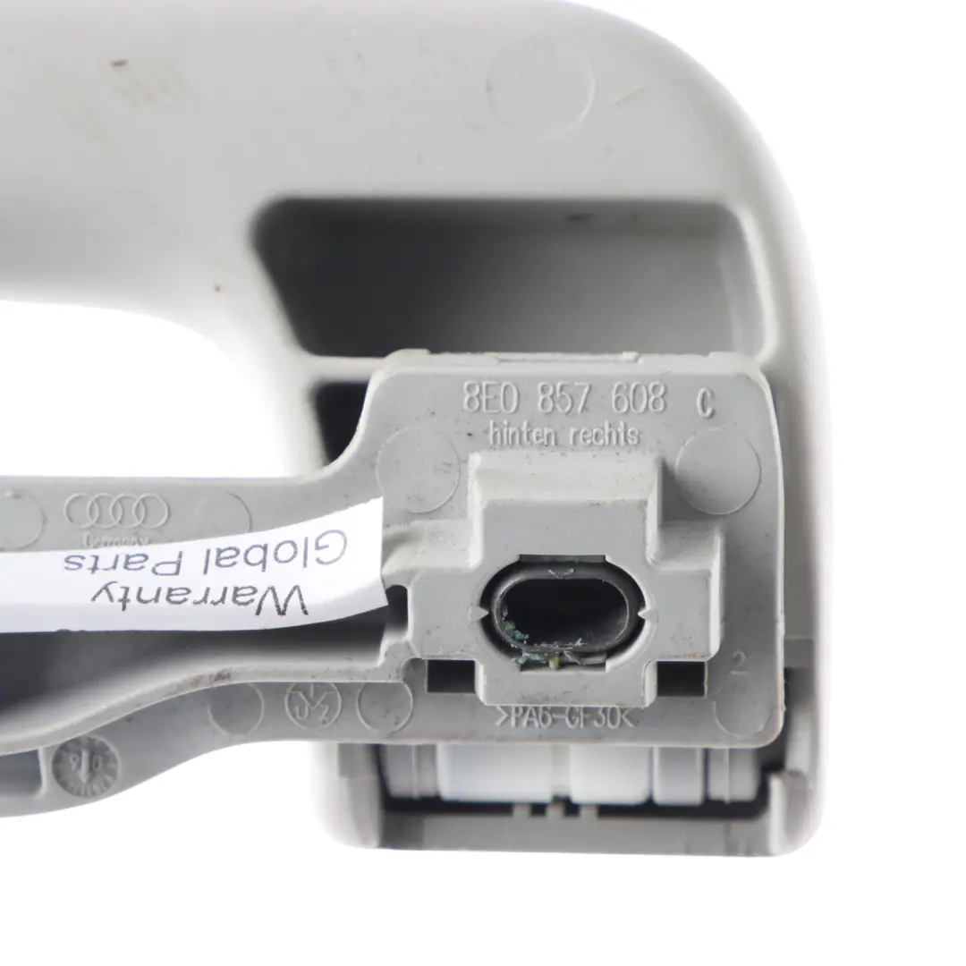 Roof Grab Handle Rear Right O/S to Audi A4 B6 B7 with Part number 8E0857608D Audi A4 B6 B7 Roof Grab Handle Rear Right O/S - SKU 8E0857608D - Part number 8E0857608D