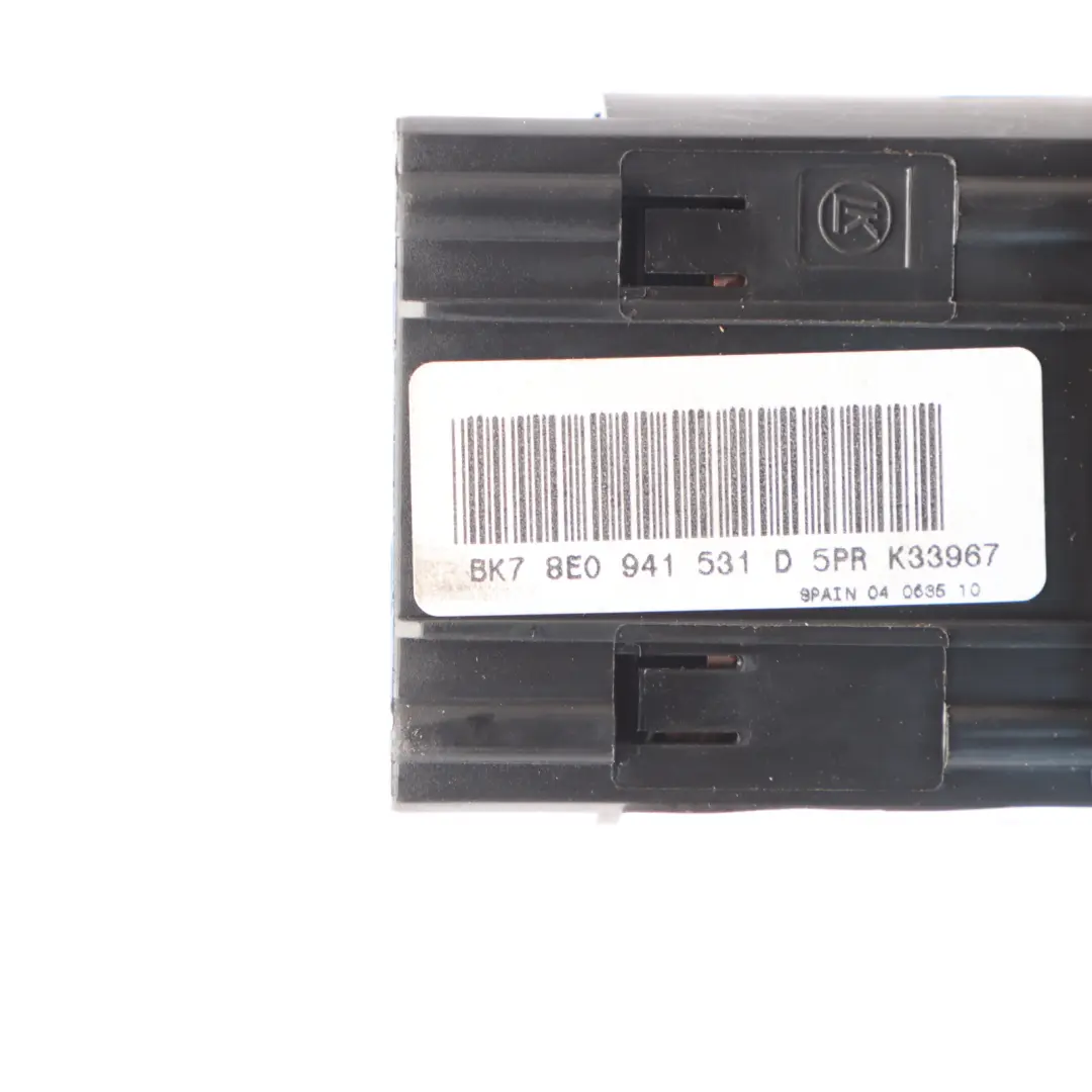 Audi A4 B7 Headlight Fog Light Switch Panel Control Unit - SKU 8E0941531D - Part number 8E0941531D