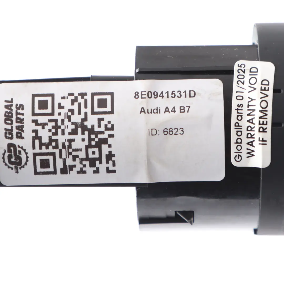 Audi A4 B7 Headlight Fog Light Switch Panel Control Unit - SKU 8E0941531D - Part number 8E0941531D