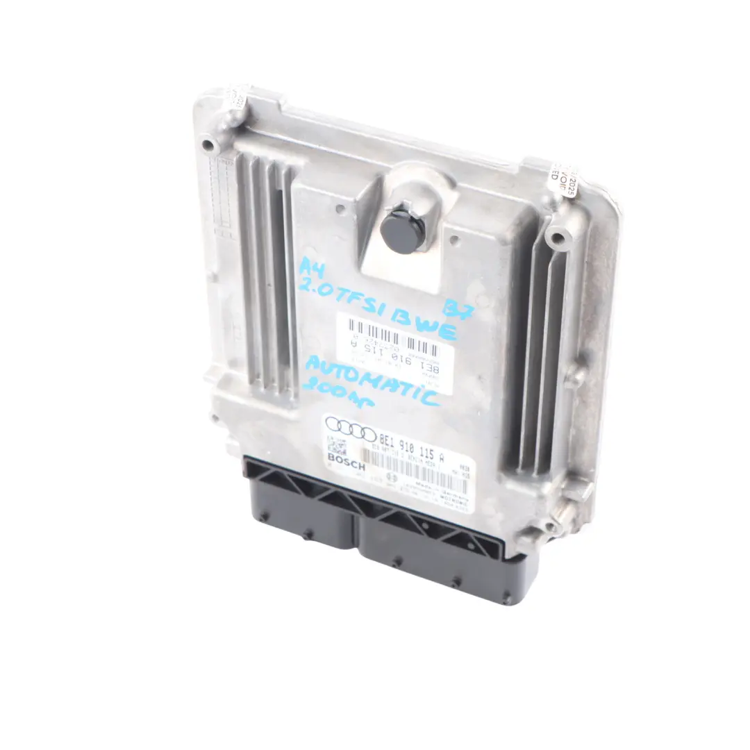 Unidad De Control Motor ECU 2.0 TFSI 200HP BWE para Audi A4 B7 Quattro con número de pieza 8E1910115A Audi A4 B7 Quattro Unidad De Control Motor ECU 2.0 TFSI 200HP BWE - SKU 8E1910115A - Número de pieza 8E1910115A