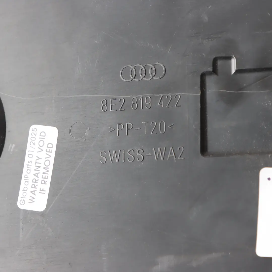 BKN HV Battery Upper Cover Trim Panel to Audi A4 B7 3.0 TDI with Part number 8E2819422 Audi A4 B7 3.0 TDI BKN HV Battery Upper Cover Trim Panel - SKU RHD-8E2819422 - Part number 8E2819422