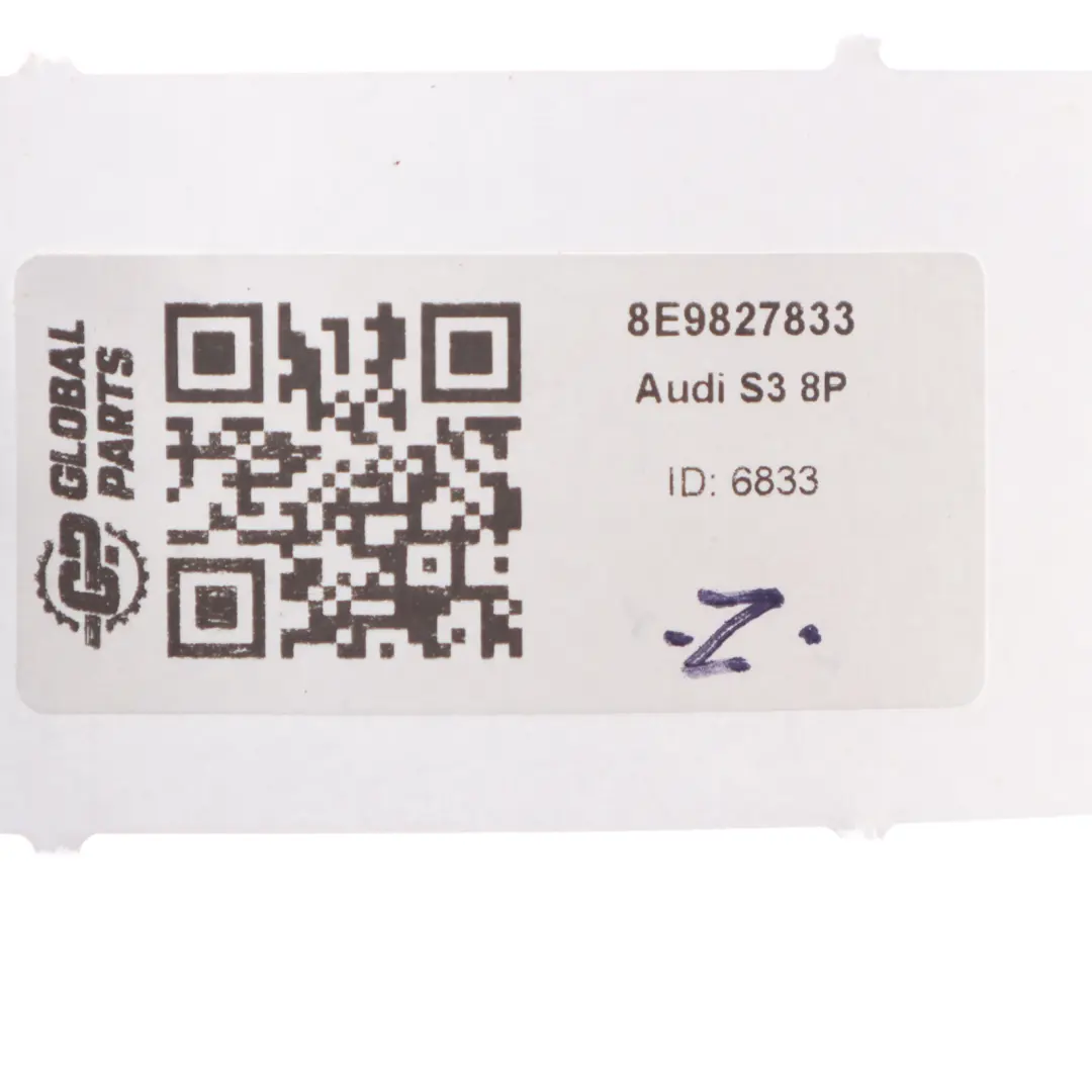 Audi S3 8P Koffer Raum Klappe Heck Klappe Unten Schloss Aktuator - SKU 8E9827833 - Teilenummer 8E9827833