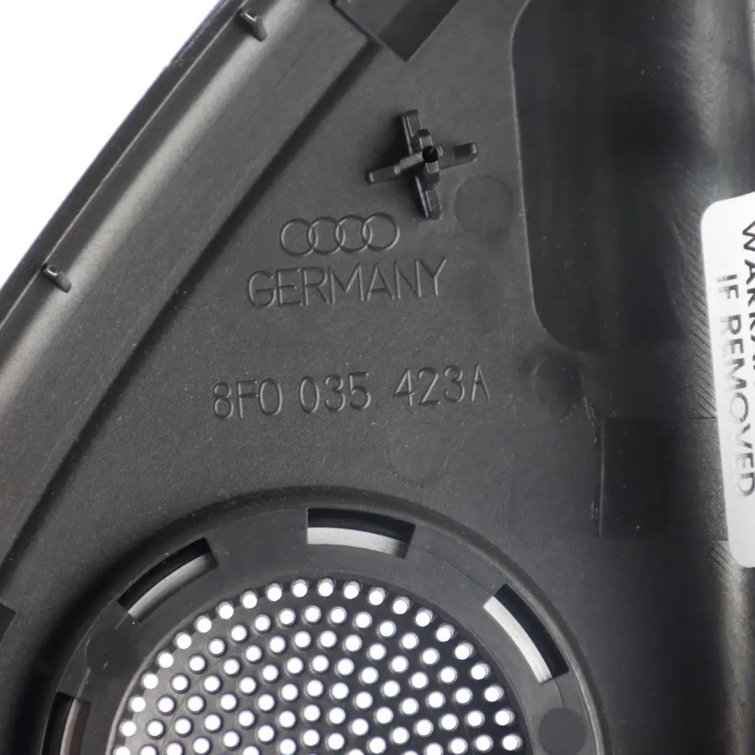 8F Tweeter Speaker Cover Panel Trim Front Left N/S to Audi A5 with Part number 8F0035423A Audi A5 8F Tweeter Speaker Cover Panel Trim Front Left N/S - SKU 8F0035423A - Part number 8F0035423A