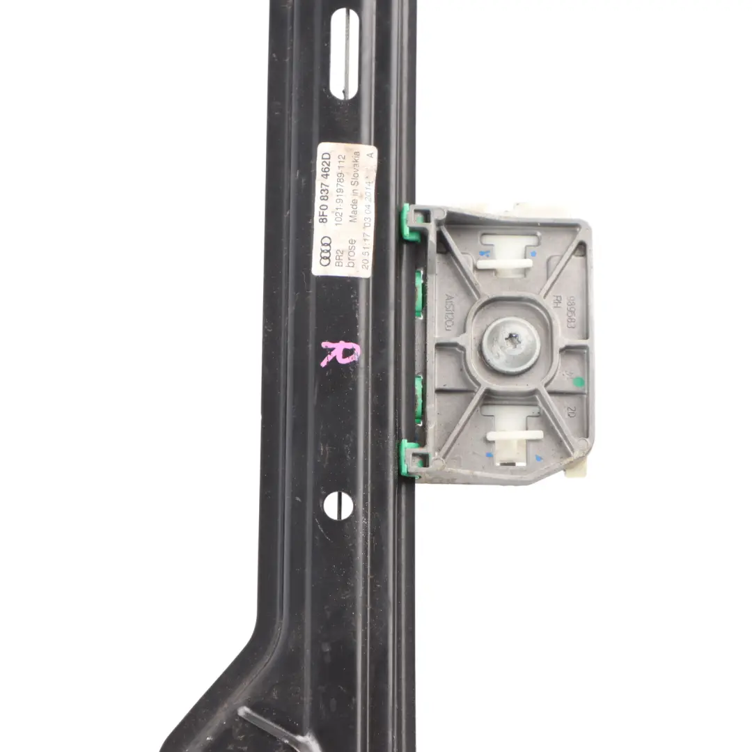 Audi A5 8F Convertible Door Window Lifter Mechanism Front Right O/S - SKU 8F0837462D - Part number 8F0837462D
