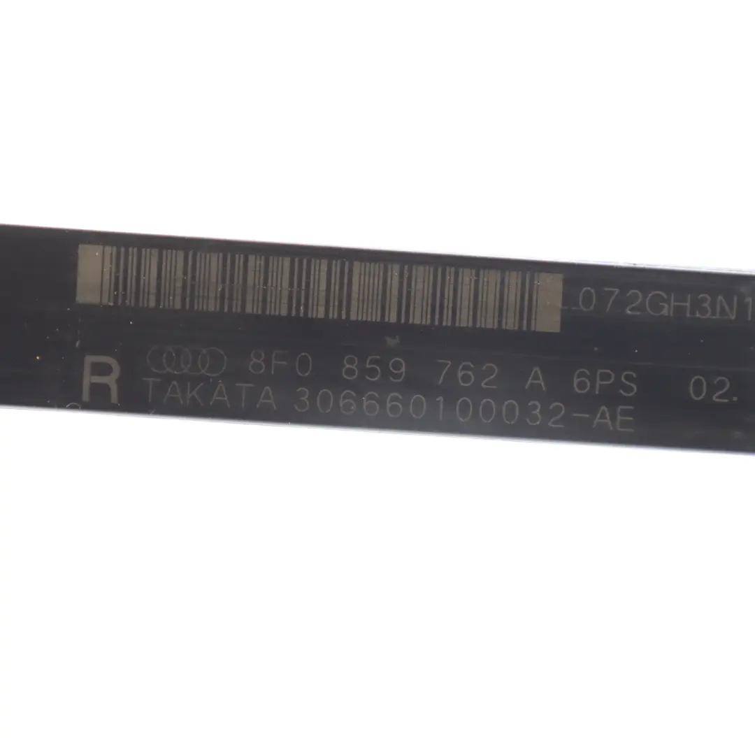 Audi A5 8F Convertible Seat Belt Guide Arm Front Right O/S - SKU 8F0859762A - Part number 8F0859762A