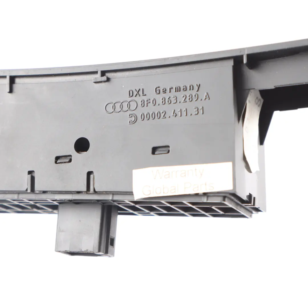 5F Tetto Apribile Pannello Di Controllo Interruttore per Audi A5 con numero di parte 8F0863289A Audi A5 5F Tetto Apribile Pannello Di Controllo Interruttore - SKU 8F0863289A - Numero di parte 8F0863289A