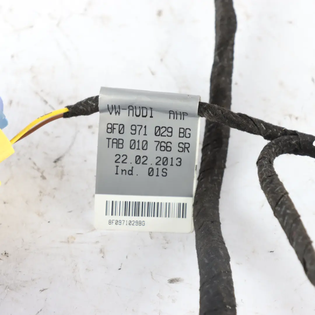 Audi A5 8F Front Electric Door Harness Wiring Cable Driver's Side - SKU 8F0971029BG - Part number 8F0971029BG