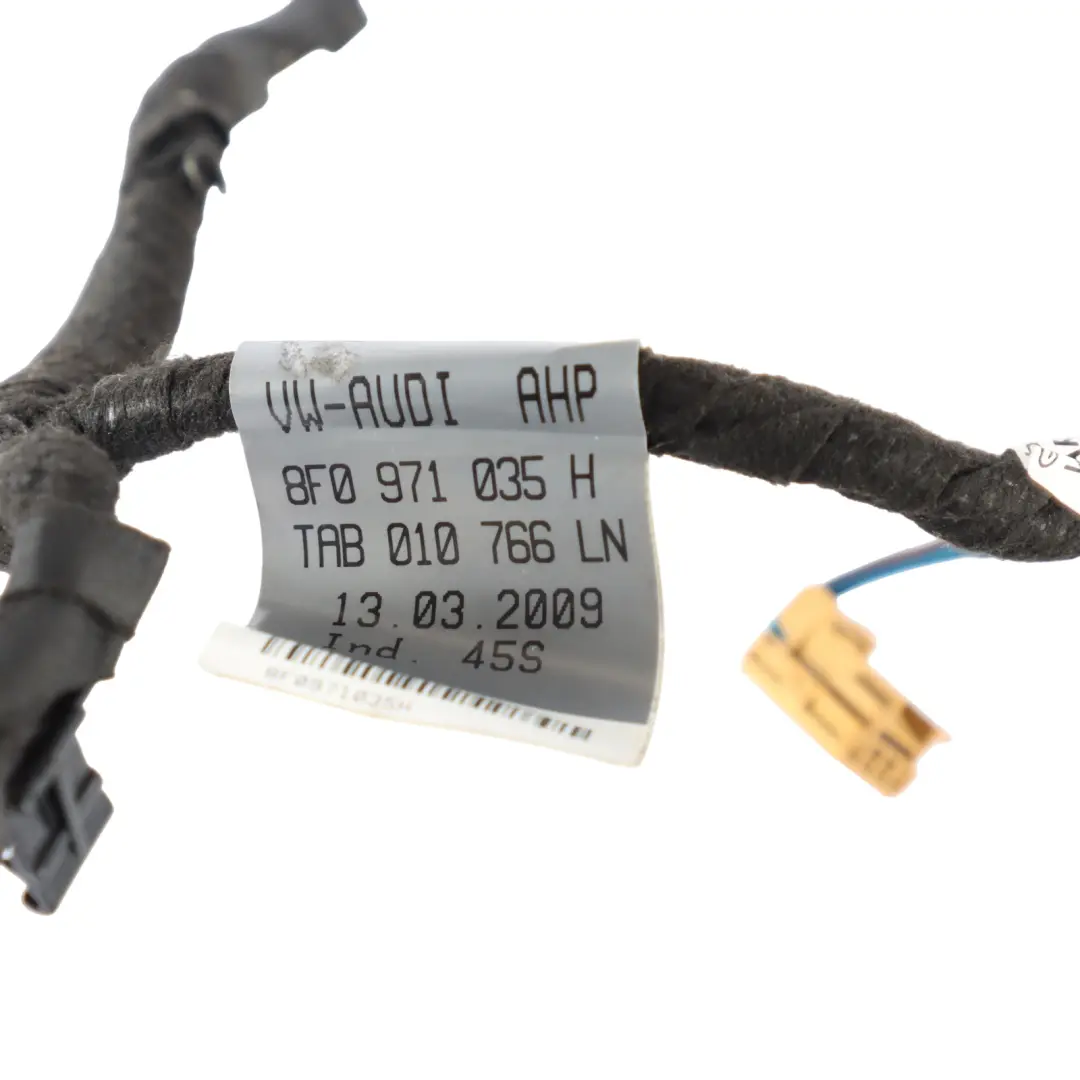 Audi A5 8F Cabriolet Door Card Wiring Harness Front Driver's Side - SKU 8F0971035H - Part number 8F0971035H