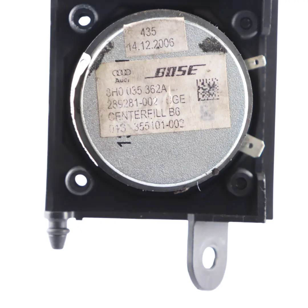 Speaker Dashboard Front BOSE Speaker to Audi A4 B6 B7 A8 4E with Part number 8H0035362A Audi A4 B6 B7 A8 4E Speaker Dashboard Front BOSE Speaker - SKU 8H0035362A - Part number 8H0035362A