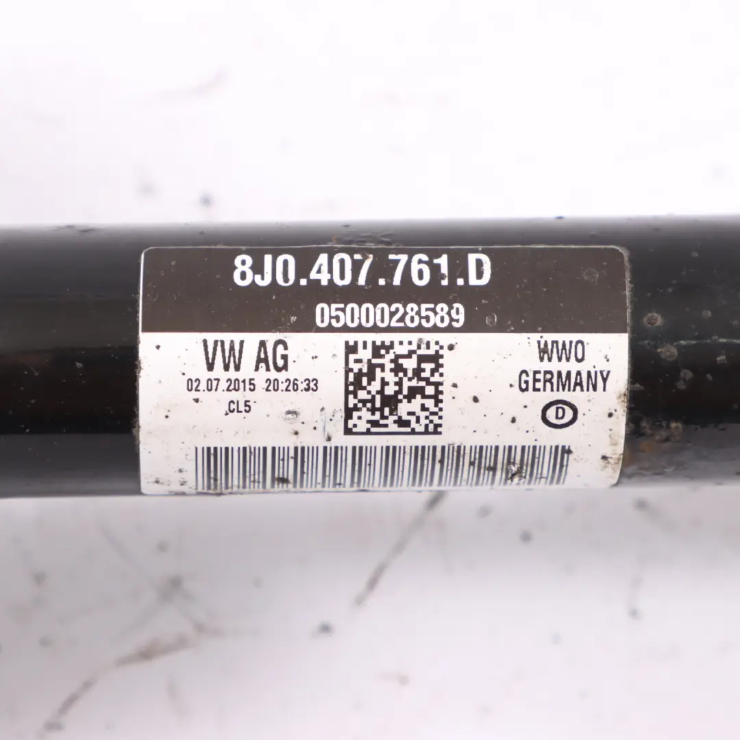 Audi TT FV Driveshaft Axle Drive Shaft Front Left N/S - SKU 8J0407761D - Part number 8J0407761D