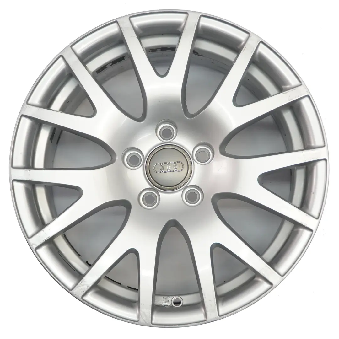 Mk2 8J Silberne Leichtmetallfelge Alufelge 17" ET:50 8,5J für Audi TT mit Teilenummer 8J0601025A Audi TT Mk2 8J Silberne Leichtmetallfelge Alufelge 17" ET:50 8,5J - SKU 8J0601025A-2 - Teilenummer 8J0601025A