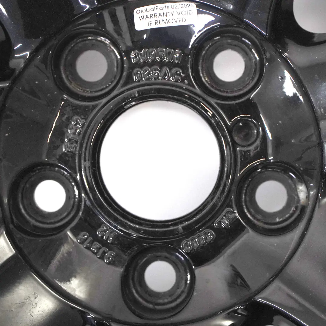 Audi TT Mk2 8J Jante En Alliage Noir 18" ET:52 9J 7 Branches - SKU 8J0601025AC-1 - Numéro de pièce 8J0601025AC