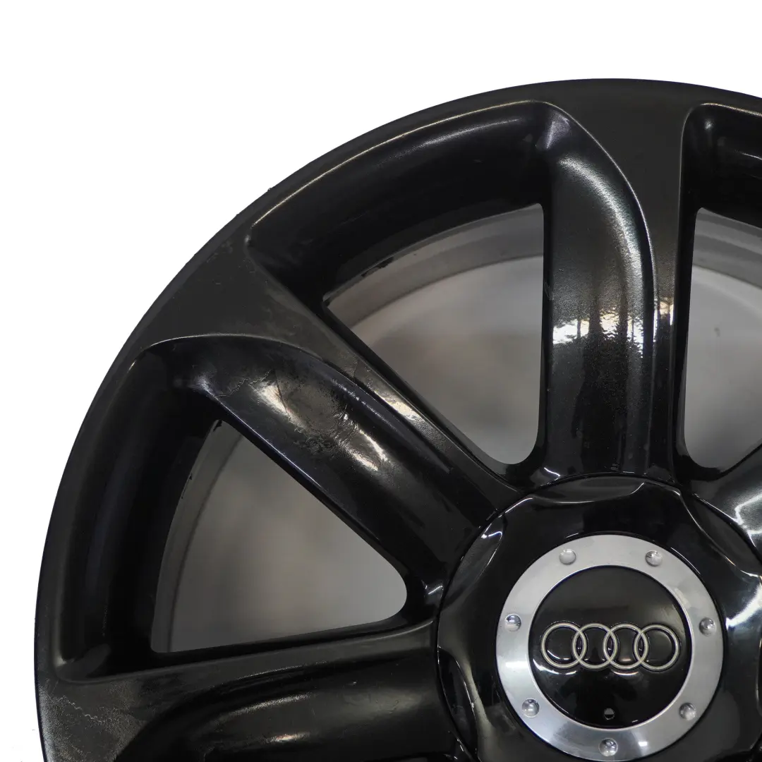 Audi TT Mk2 8J Jante En Alliage Noir 18" ET:52 9J 7 Branches - SKU 8J0601025AC-1 - Numéro de pièce 8J0601025AC