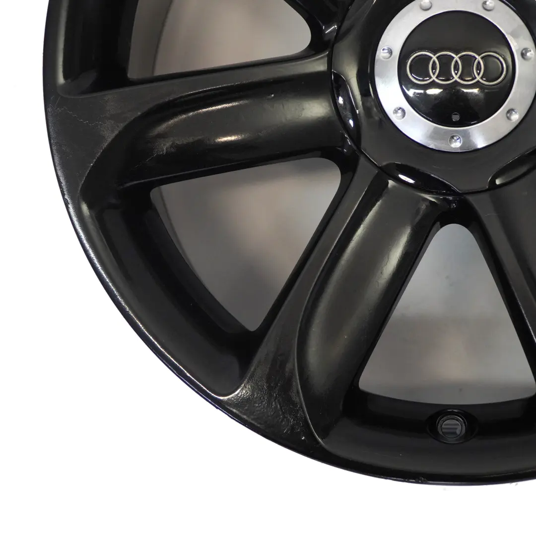 Audi TT Mk2 8J Black Alloy Wheel Rim 18" ET:52 9J 7-Spoke - SKU 8J0601025AC-1 - Part number 8J0601025AC