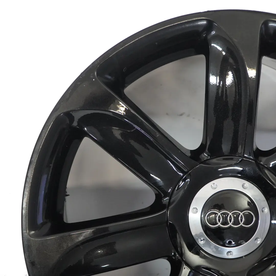 Audi TT Mk2 8J Jante En Alliage Noir 18" ET:52 9J 7 Branches - SKU 8J0601025AC-2 - Numéro de pièce 8J0601025AC