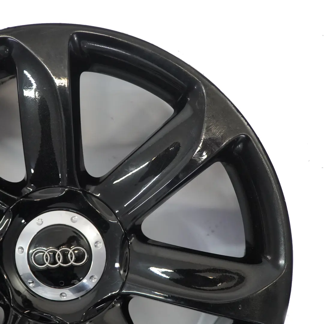 Audi TT Mk2 8J Jante En Alliage Noir 18" ET:52 9J 7 Branches - SKU 8J0601025AC-2 - Numéro de pièce 8J0601025AC
