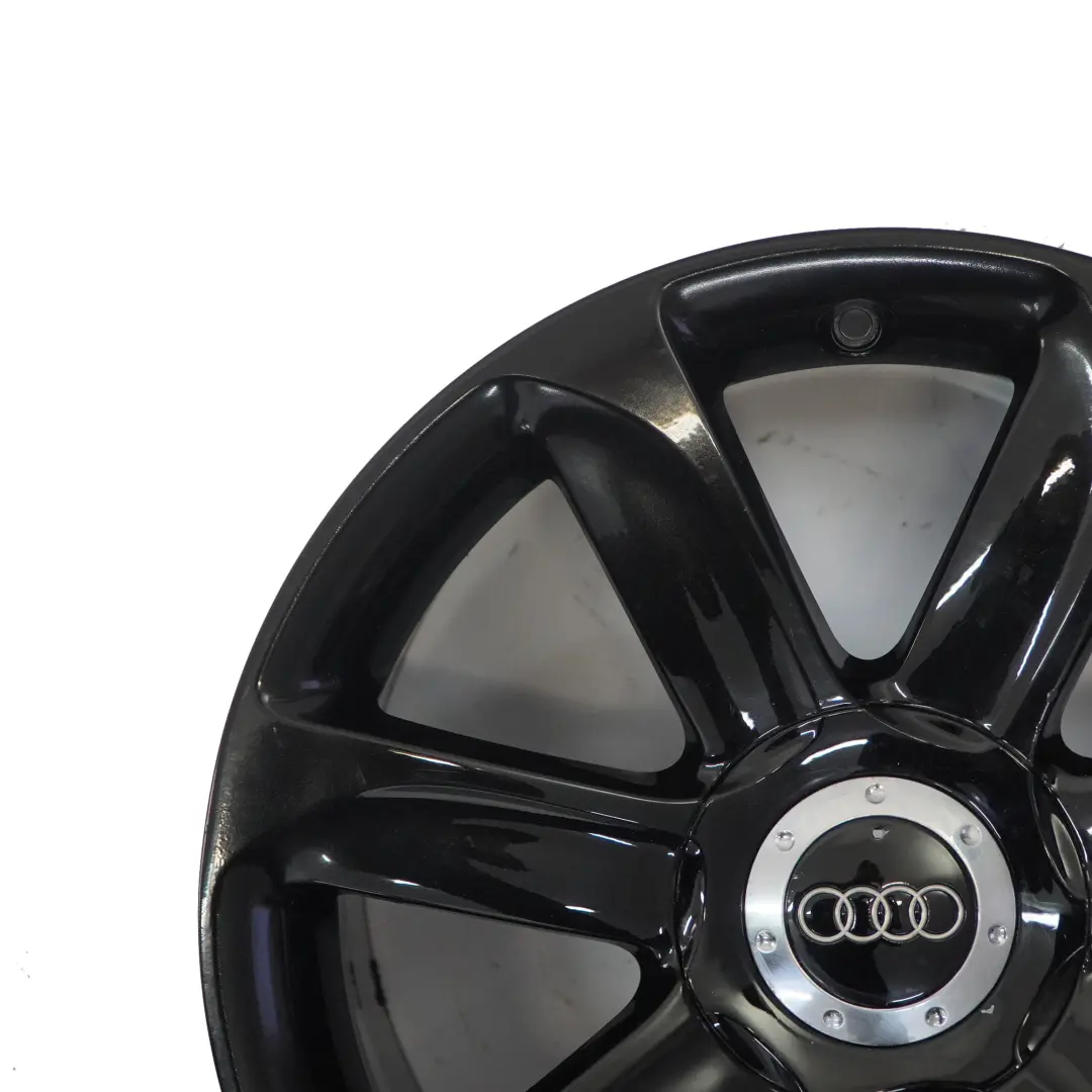 Audi TT Mk2 8J Black Alloy Wheel Rim 18" ET:52 9J 7-Spoke - SKU 8J0601025AC-3 - Part number 8J0601025AC