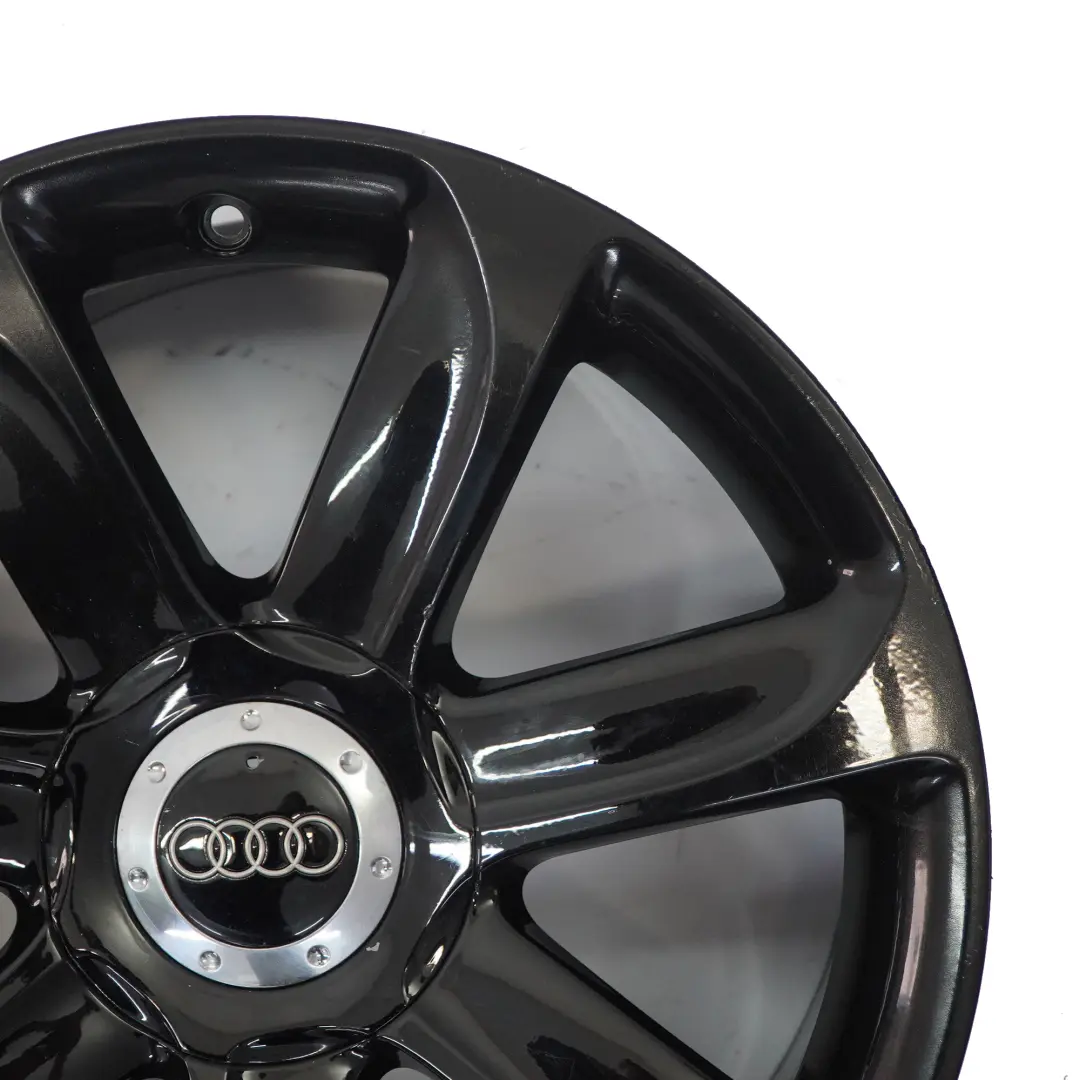 Audi TT Mk2 8J Black Alloy Wheel Rim 18" ET:52 9J 7-Spoke - SKU 8J0601025AC-3 - Part number 8J0601025AC