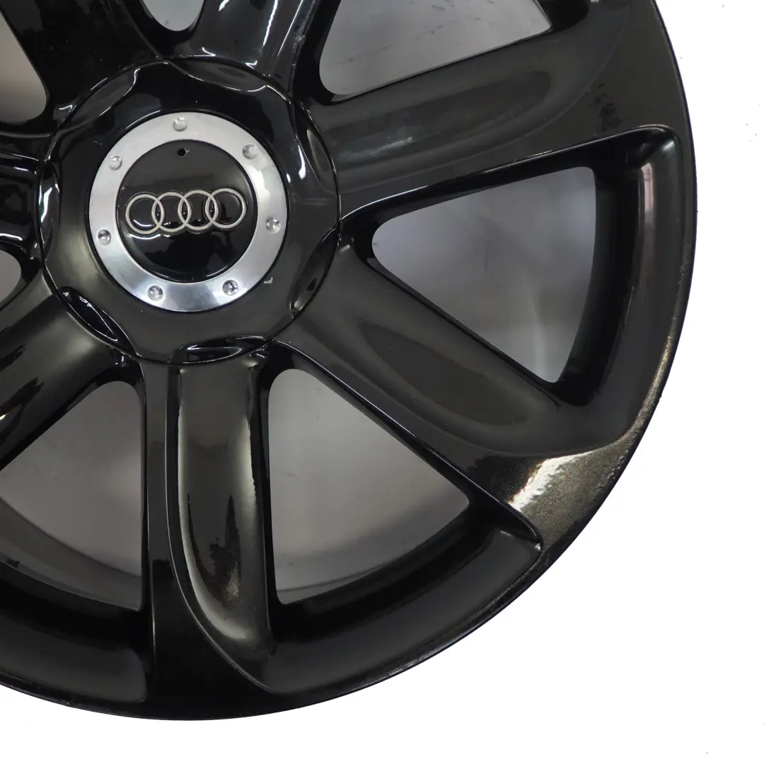 Audi TT Mk2 8J Black Alloy Wheel Rim 18" ET:52 9J 7-Spoke - SKU 8J0601025AC-3 - Part number 8J0601025AC