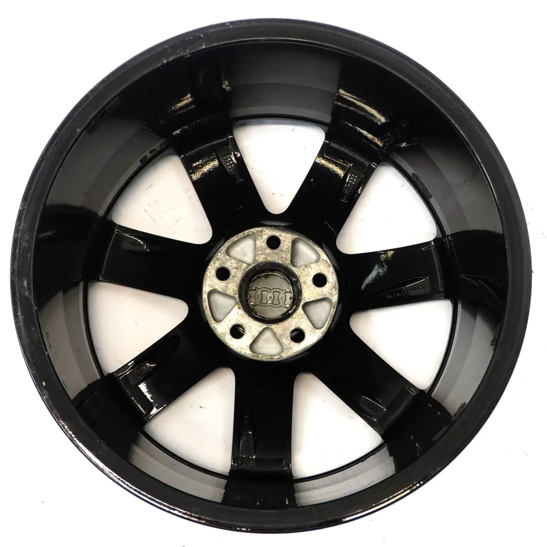 Audi TT Mk2 8J Black Alloy Wheel Rim 18" ET:52 9J 7-Spoke - SKU 8J0601025AC-3 - Part number 8J0601025AC