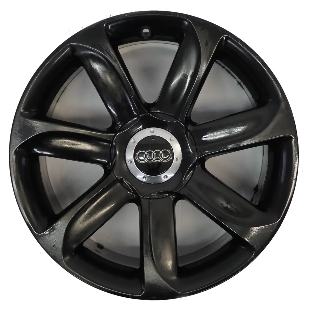 Audi TT Mk2 8J Black Alloy Wheel Rim 18" ET:52 9J 7-Spoke - SKU 8J0601025AC-4 - Part number 8J0601025AC