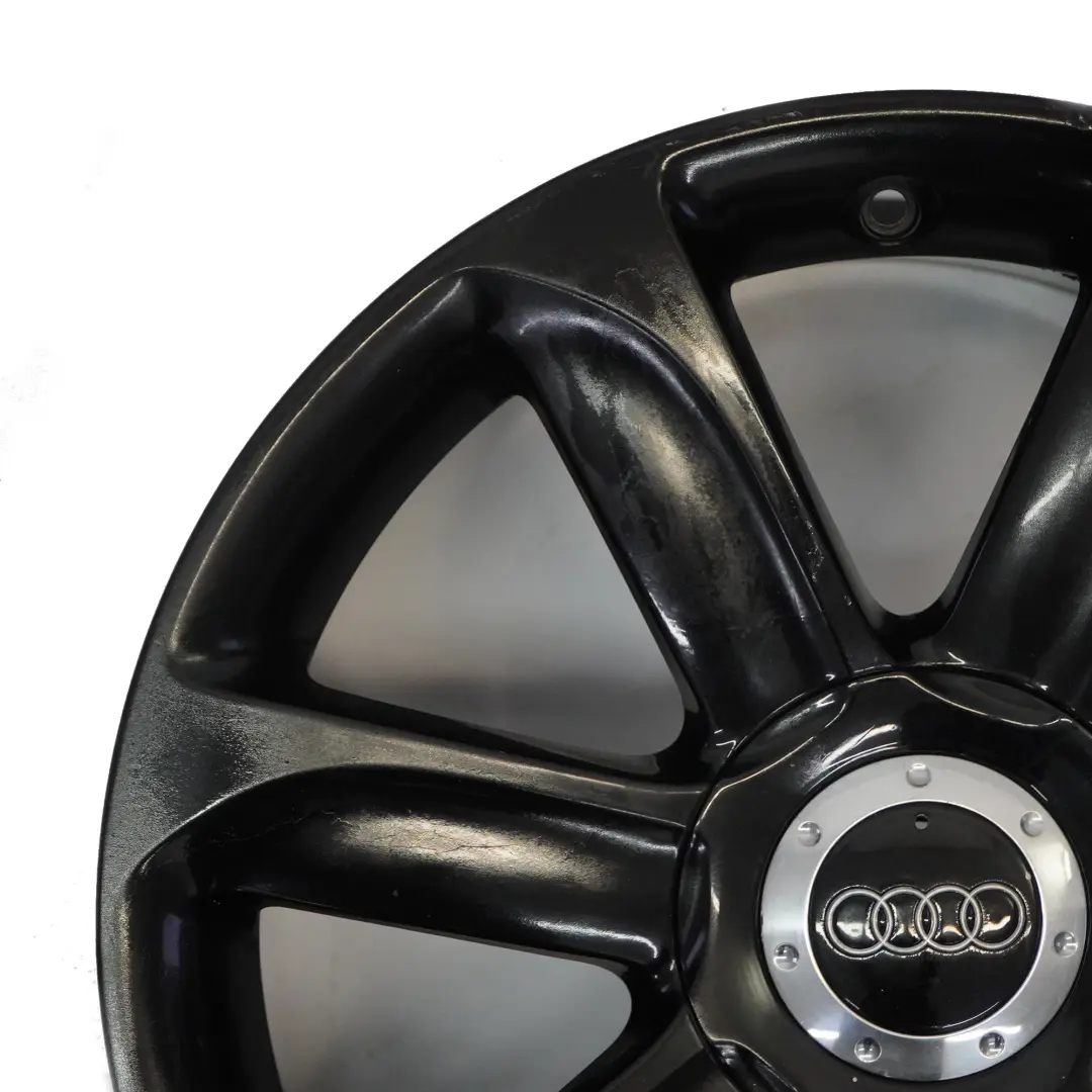 Audi TT Mk2 8J Black Alloy Wheel Rim 18" ET:52 9J 7-Spoke - SKU 8J0601025AC-4 - Part number 8J0601025AC