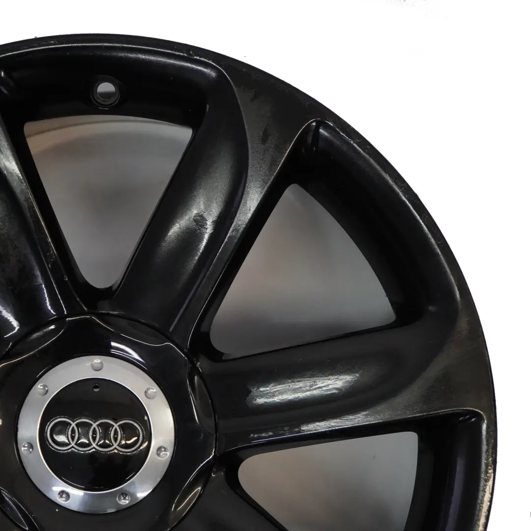 Audi TT Mk2 8J Black Alloy Wheel Rim 18" ET:52 9J 7-Spoke - SKU 8J0601025AC-4 - Part number 8J0601025AC